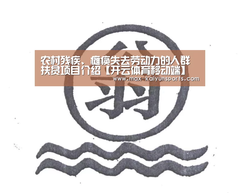 农村残疾、瘫痪失去劳动力的人群扶贫项目介绍【开云体育移动端】(图1) 开云体育